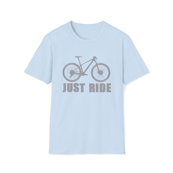 Bike Shirt | MTB Mountain Bike Just Ride Biking | Unisex Soft Style Tee T-Shirt