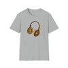 Headphone Donut Foodie Shirt | Abstract Unisex Soft Style Tee T-Shirt