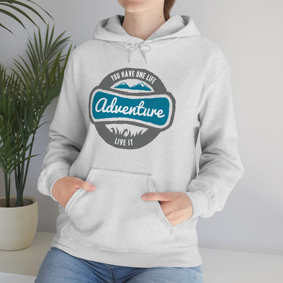 Chill Stitch – One Life Adventure Live It - Unisex Hooded Hoodie Sweatshirt – Embrace Your Vibe