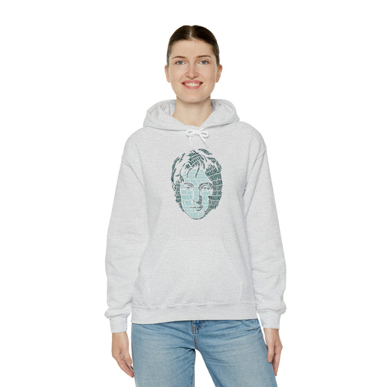 John Lennon | Unisex Hooded Hoodie Sweatshirt | Embrace Your Vibe | Calligram Word Design