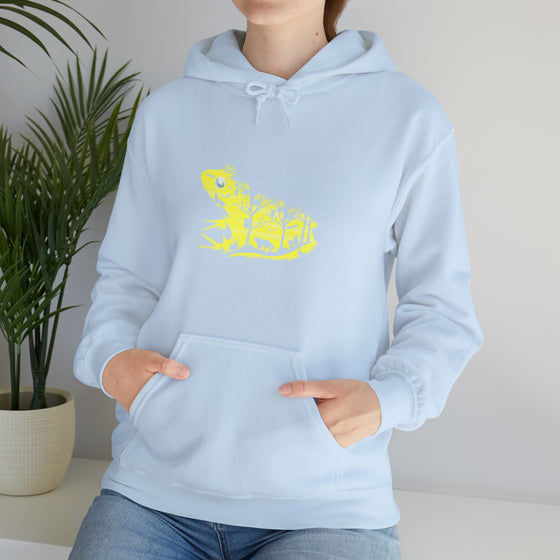 Frog Froggy Night Sweatshirt | Abstract  Unisex Hooded Hoodie Sweatshirt