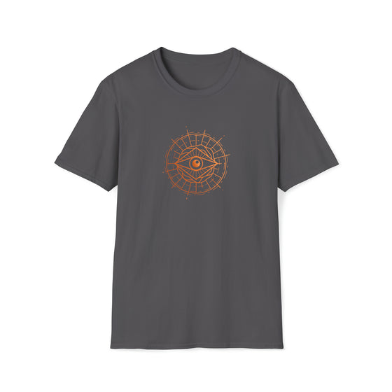 Abstract Shapes V34 All Seeing Eye Mystical Egyptian | Unisex Soft Style Tee T-Shirt | Embrace Your Vibe