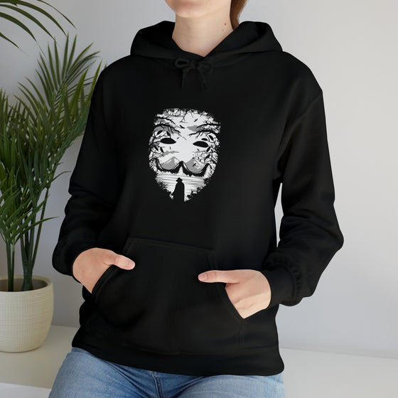 Abstract Sweatshirt | Nature Mask Fishing | Abstract Unisex Hooded Hoodie Sweatshirt