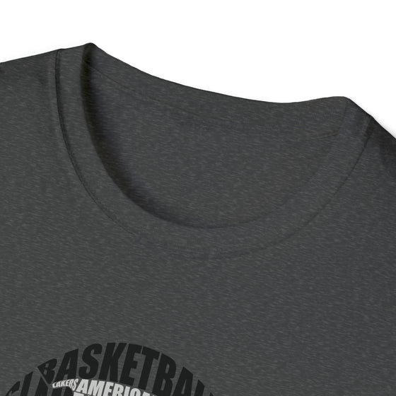 Kobe Bryan Basketball | Unisex Soft Style Tee T-Shirt | Embrace Your Vibe | Calligram Word Design