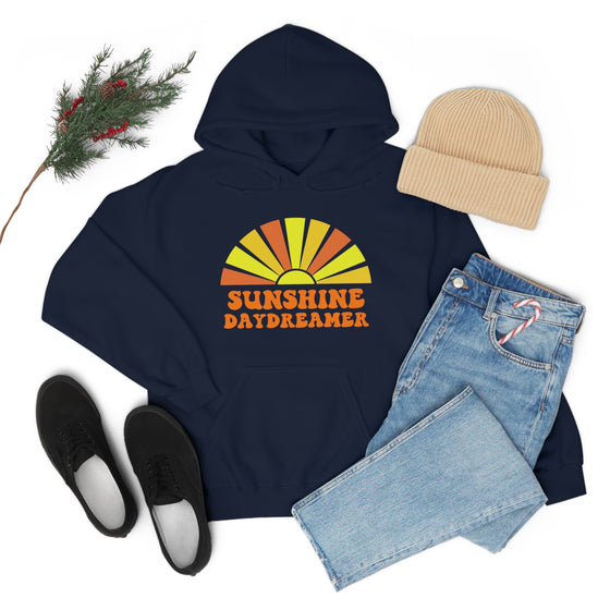 Chill Stitch – Sunshine Day Dreamer - Unisex Hooded Hoodie Sweatshirt – Embrace Your Vibe