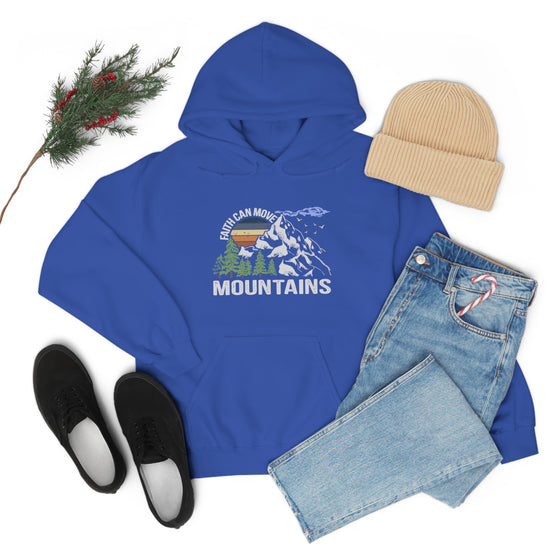 Faith Move Mountains Sweatshirt | Unisex Hooded Hoodie Sweatshirt