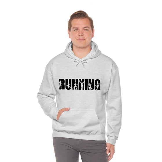 Chill Stitch – Running Sport - Unisex Hooded Hoodie Sweatshirt – Embrace Your Vibe