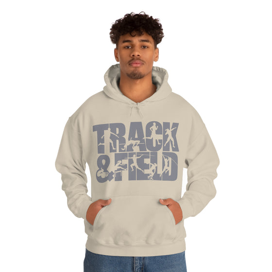 Chill Stitch – Track & Field Sport - Unisex Hooded Hoodie Sweatshirt – Embrace Your Vibe