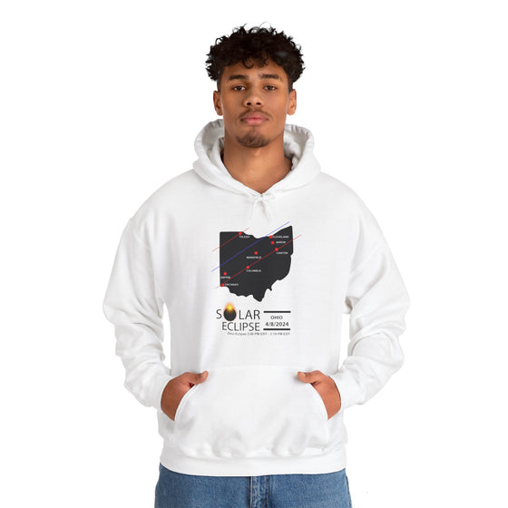 OHIO Total Solar Eclipses April 8  2024  Total Eclipse | Unisex Hooded Hoodie Sweatshirt | Embrace Your Vibe Astronomy