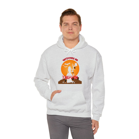 Halloween Sweatshirt | Witches Be Tripping | Unisex Hooded Hoodie Sweatshirt