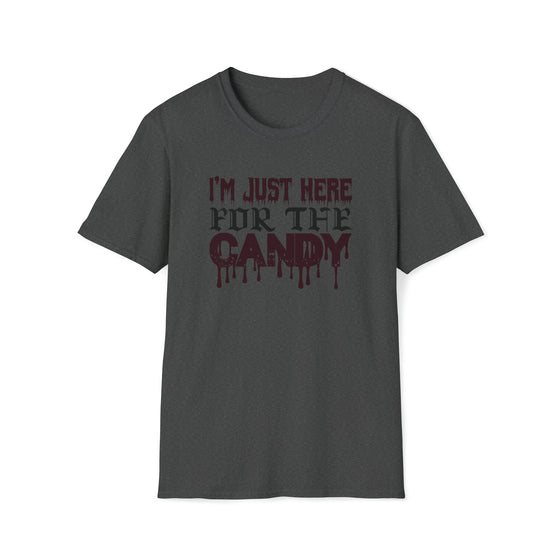 Halloween Shirt | Just Here For The Candy | Unisex Soft Style Tee T-Shirt