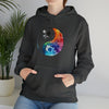 Yoga Hoodie | Yin Yang Sign V1 Watercolor | Unisex Hooded Hoodie Sweatshirt