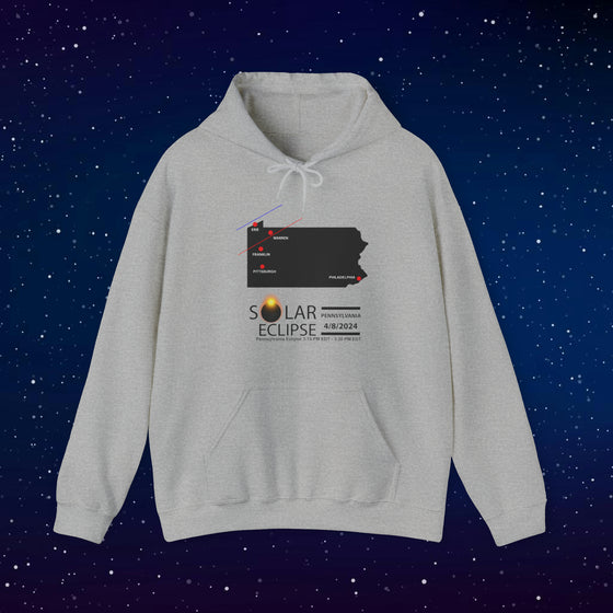 PENNSYLVANIA Total Solar Eclipses April 8  2024  Total Eclipse | Unisex Hooded Hoodie Sweatshirt | Embrace Your Vibe | Astronomy