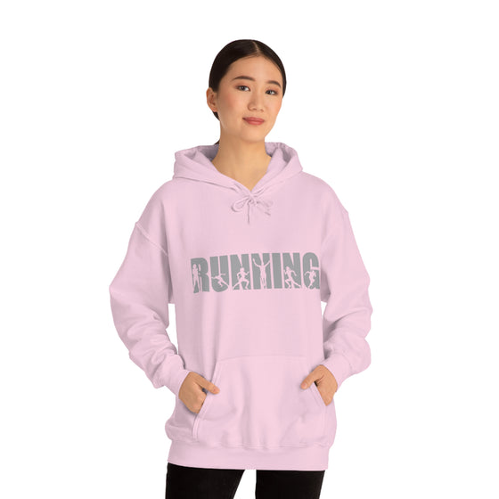 Chill Stitch – Running Sport - Unisex Hooded Hoodie Sweatshirt – Embrace Your Vibe