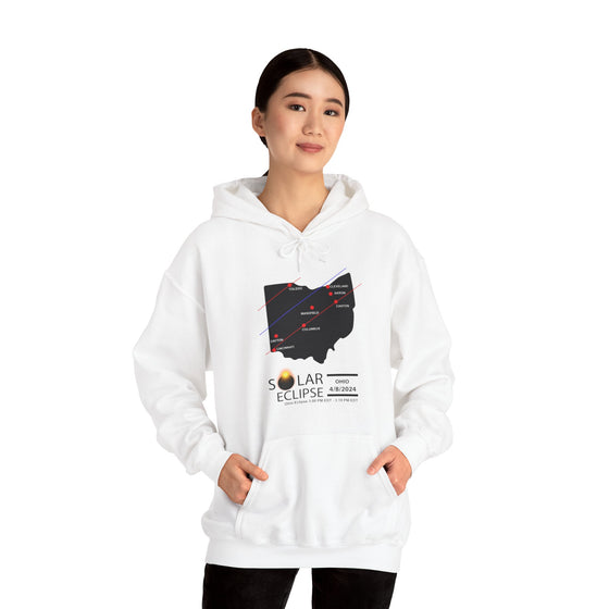 OHIO Total Solar Eclipses April 8  2024  Total Eclipse | Unisex Hooded Hoodie Sweatshirt | Embrace Your Vibe Astronomy