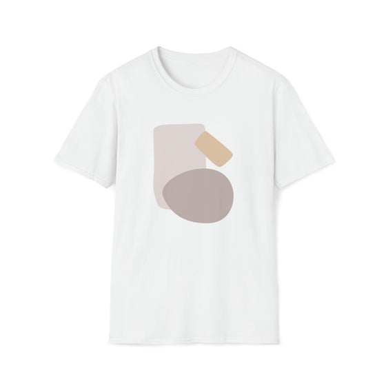 Abstract Blocks Egg Shapes V19 | Unisex Soft Style Tee T-Shirt | Embrace Your Vibe
