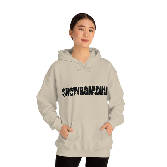 Chill Stitch – Snowboarding Sport - Unisex Hooded Hoodie Sweatshirt – Embrace Your Vibe