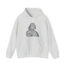  Benjamin Franklin | Unisex Hooded Hoodie Sweatshirt | Embrace Your Vibe | Calligram Word Design