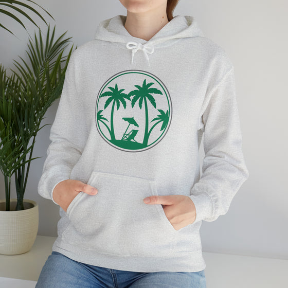 Beach Sweatshirt | Tree of Life Palm Beach | Unisex Hooded Hoodie Sweatshirt