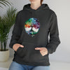 Yoga Hoodie | Tree of Life Watercolor Color Flow V1 | Unisex Hooded Hoodie Sweatshirt