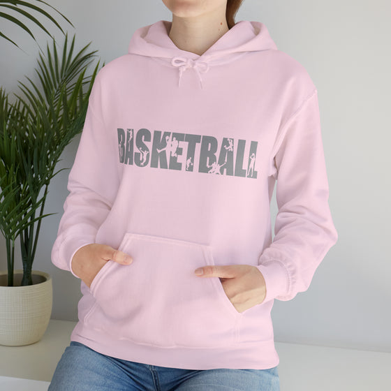 Basketball B-Ball Silhouette Sport | Unisex Hooded Hoodie Sweatshirt | Embrace Your Vibe