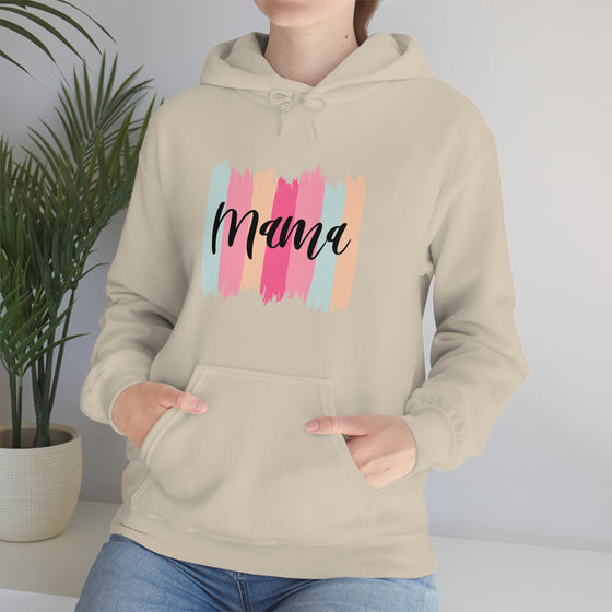 Chill Stitch – Paint Strokes Mama - Unisex Hooded Hoodie Sweatshirt – Embrace Your Vibe