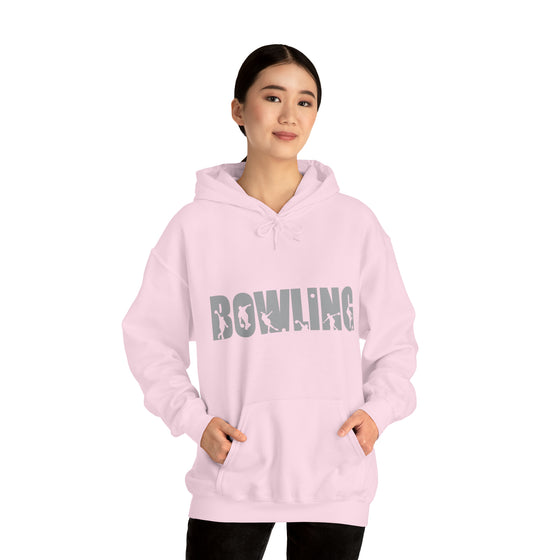 Bowling Silhouette Sport | Unisex Hooded Hoodie Sweatshirt | Embrace Your Vibe