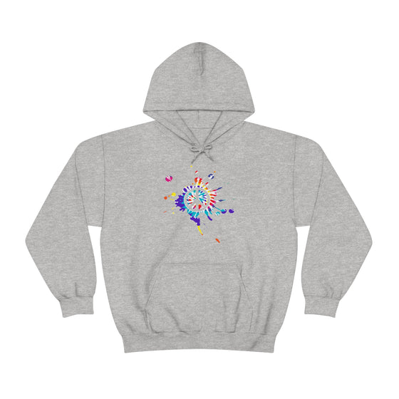 Chill Stitch – Peace Sign Color Splat - Unisex Hooded Hoodie Sweatshirt – Embrace Your Vibe