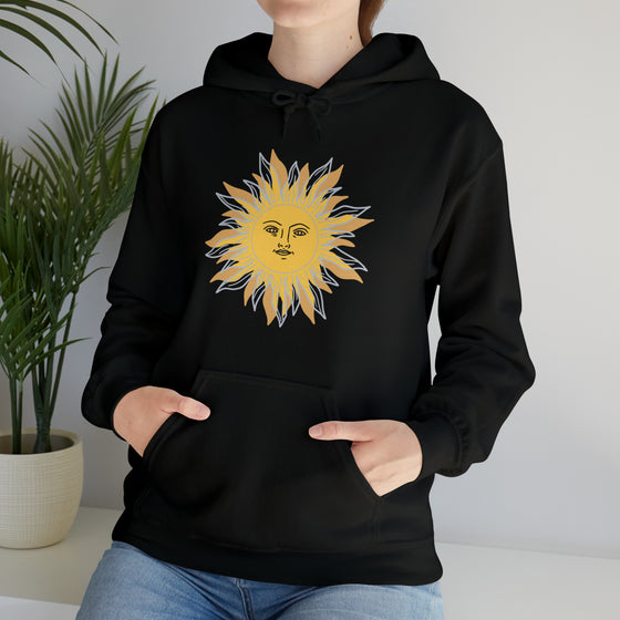 Sunshine Sweatshirt | Sun Face Sunshine | Unisex Hooded Hoodie Sweatshirt