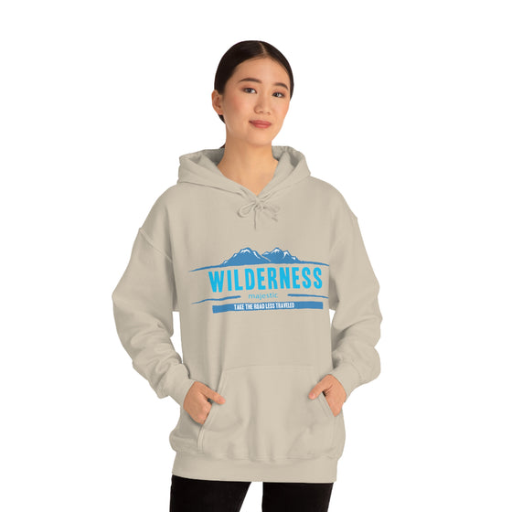 Chill Stitch – Wilderness Road Less Traveled - Unisex Hooded Hoodie Sweatshirt – Embrace Your Vibe