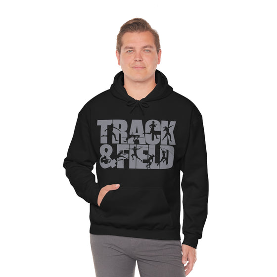 Chill Stitch – Track & Field Sport - Unisex Hooded Hoodie Sweatshirt – Embrace Your Vibe