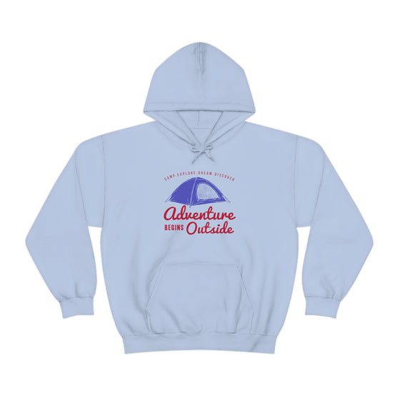 Chill Stitch – Outside Your Tent Adventure - Unisex Hooded Hoodie Sweatshirt – Embrace Your Vibe