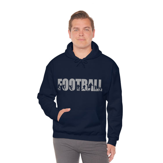 Chill Stitch – Football Sport - Unisex Hooded Hoodie Sweatshirt – Embrace Your Vibe