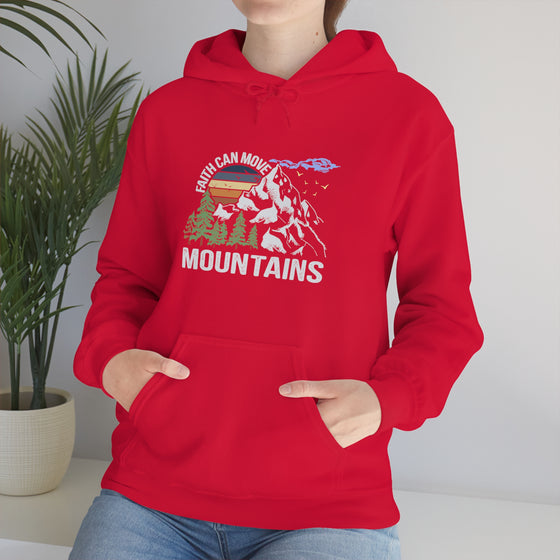 Faith Move Mountains Sweatshirt | Unisex Hooded Hoodie Sweatshirt