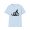 Bike Shirt | MTB Mountain Bike Ride Biking | Unisex Soft Style Tee T-Shirt