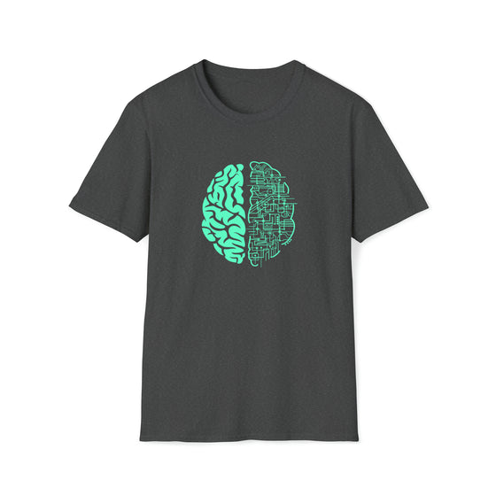 Electric Brain Technology Shirt | Abstract Unisex Soft Style Tee T-Shirt