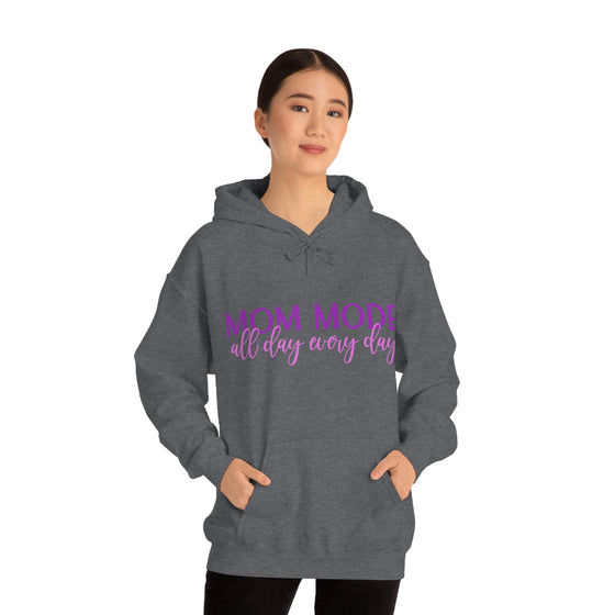 Chill Stitch – Mom Mode All Day - Unisex Hooded Hoodie Sweatshirt – Embrace Your Vibe