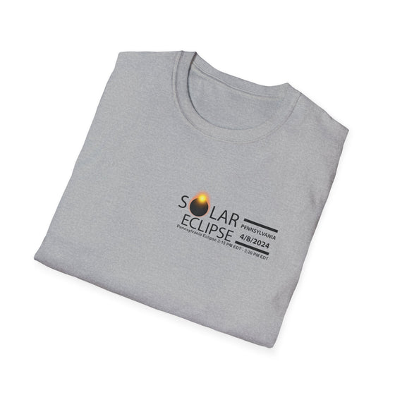 PENNSYLVANIA Total Solar Eclipses April 8  2024  Total Eclipse  |  Unisex Soft Style Tee T-Shirt | Embrace Your Vibe