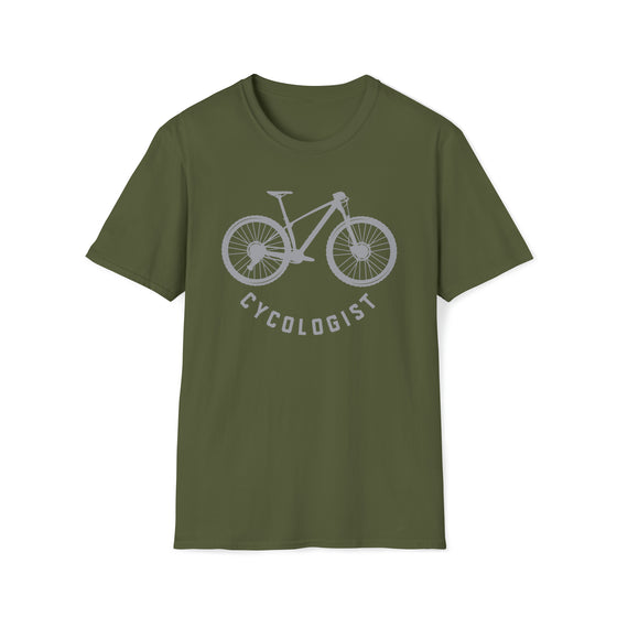 Bike Shirt | MTB Mountain Bike Cycologist Biking | Unisex Soft Style Tee T-Shirt | Embrace Your Vibe