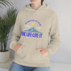 Chill Stitch – Mountains One Life Live It - Unisex Hooded Hoodie Sweatshirt – Embrace Your Vibe