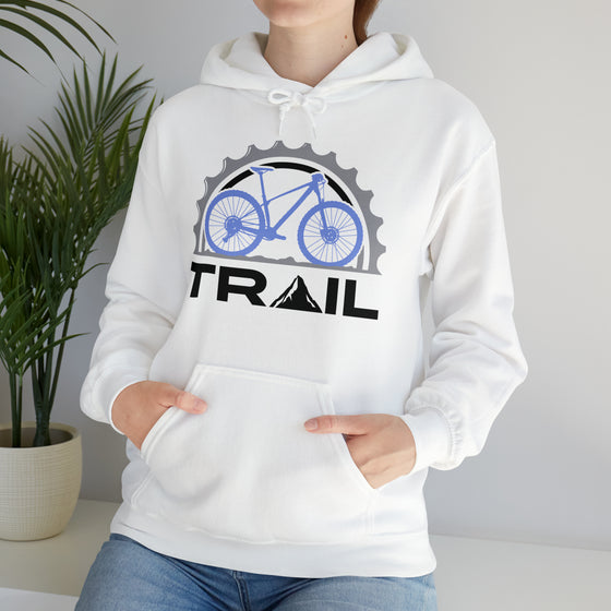 Bike Sweatshirt | MTB Mountain Bike Biking Trail Ride | Unisex Hooded Hoodie Sweatshirt | Embrace Your Vibe