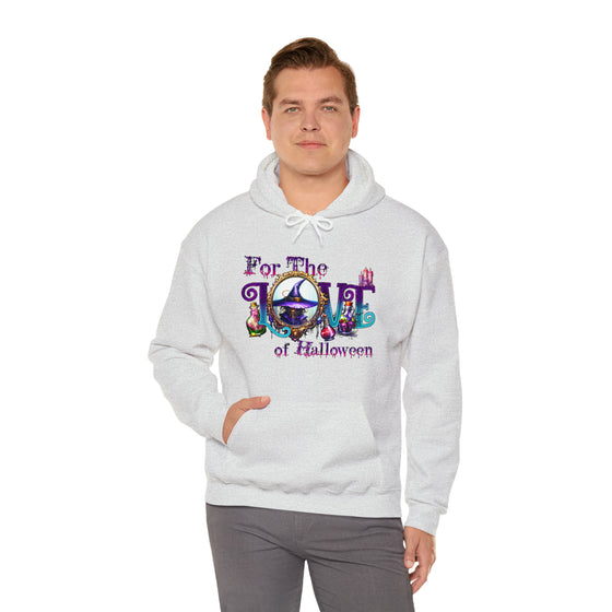 Halloween Sweatshirt |For The Love Of Halloween | Unisex Hooded Hoodie Sweatshirt