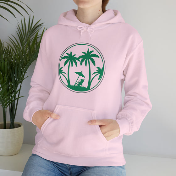 Beach Sweatshirt | Tree of Life Palm Beach | Unisex Hooded Hoodie Sweatshirt