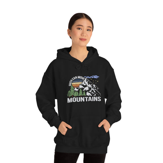 Faith Move Mountains Sweatshirt | Unisex Hooded Hoodie Sweatshirt