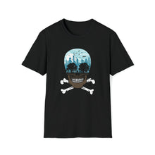  Death City Skull Crossbones Shirt | Urban Plight Abstract | Unisex Soft Style Tee T-Shirt