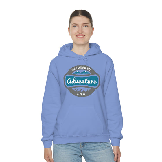 Chill Stitch – One Life Adventure Live It - Unisex Hooded Hoodie Sweatshirt – Embrace Your Vibe