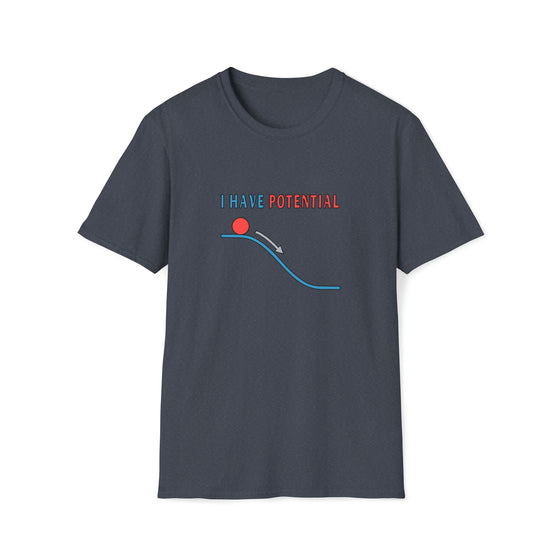 Science Shirt | Potential Energy William Rankine | Unisex Soft Style Tee T-Shirt | Science Technology