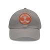 Tree Life Hat | Tree of Life Design Circle Leather Patch Baseball Cap