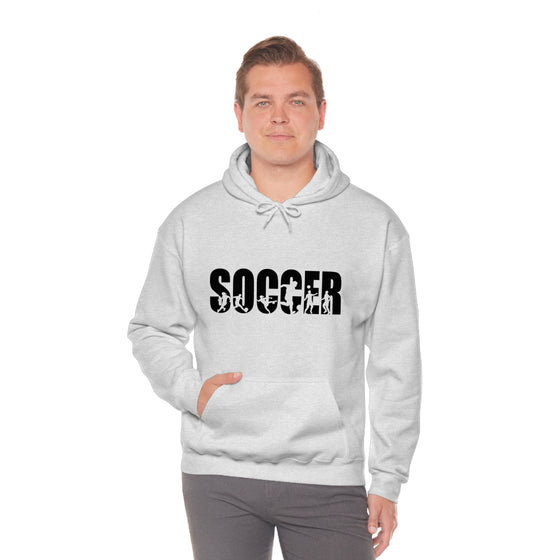 Chill Stitch – Soccer Sport - Unisex Hooded Hoodie Sweatshirt – Embrace Your Vibe