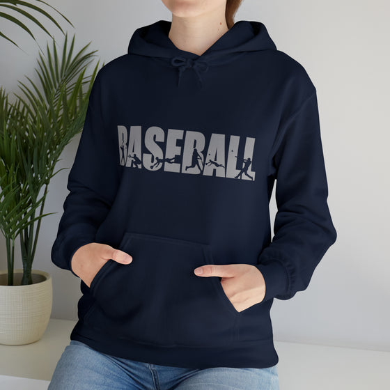 Baseball Silhouette Sport | Unisex Hooded Hoodie Sweatshirt | Embrace Your Vibe